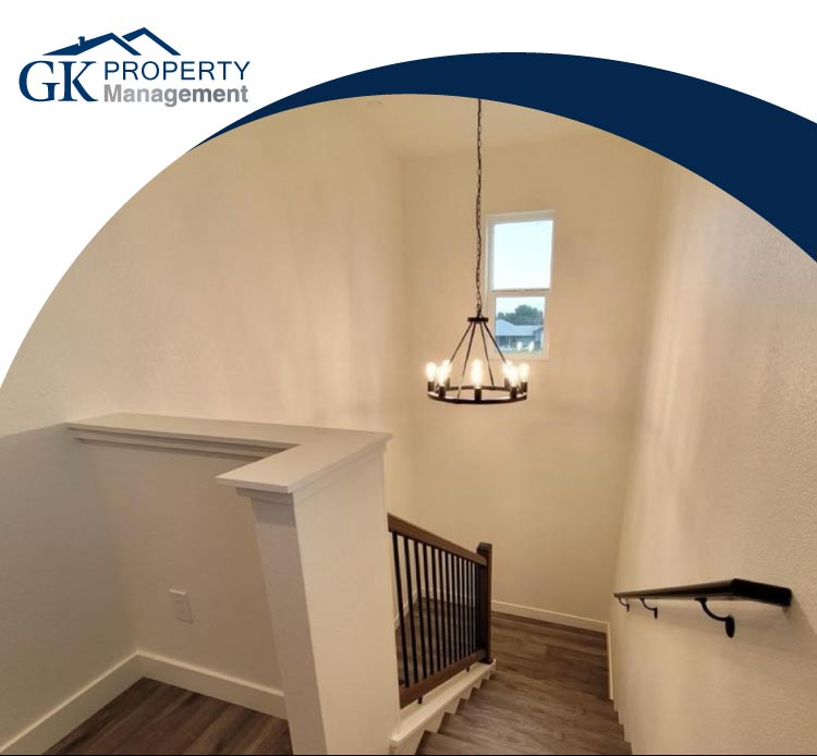 Clean and organized common area in an apartment complex, highlighting consistent property upkeep.